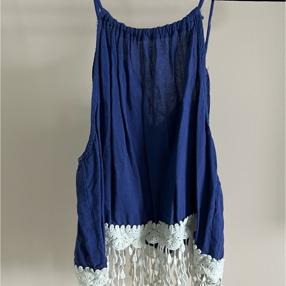 Kori | Blue Raindrop Tank Top - Picture 1 of 7